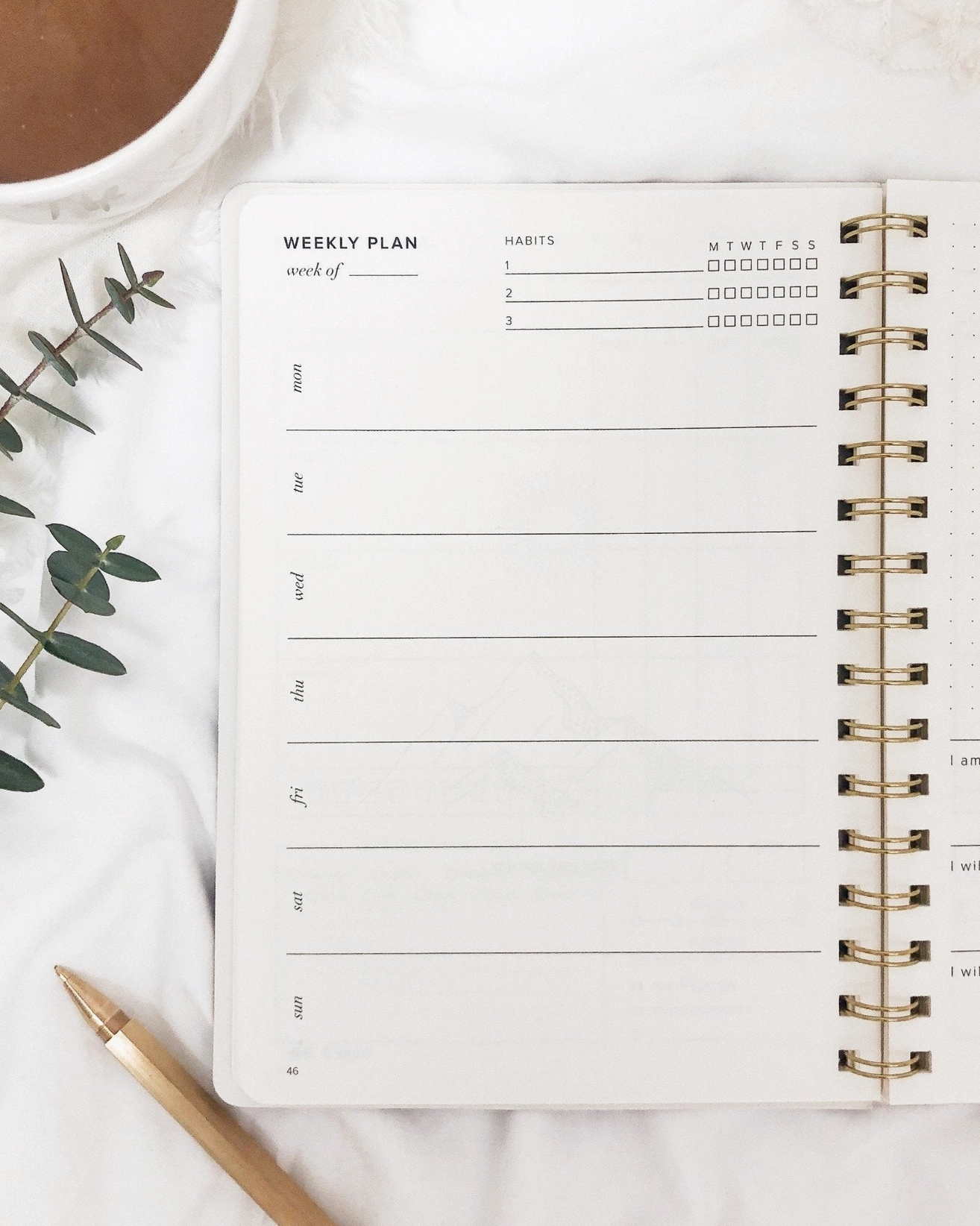 Food & Wellness Journal Pink