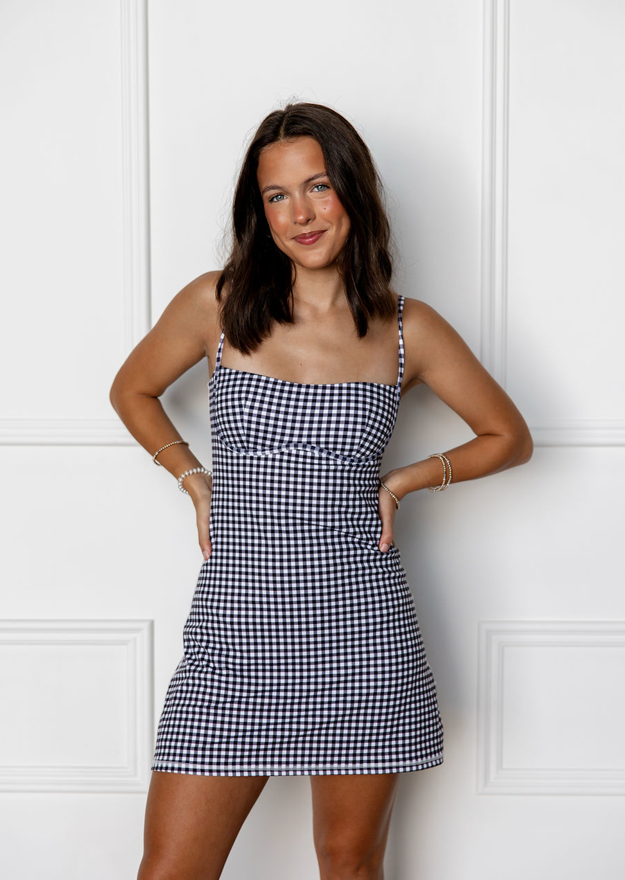 Black Gingham Sport Dress