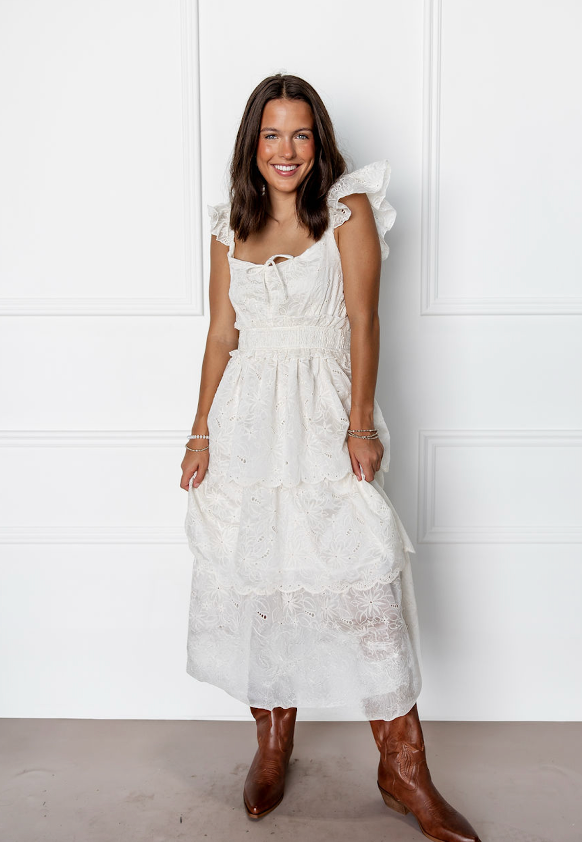 Bethany Tiered Midi Dress