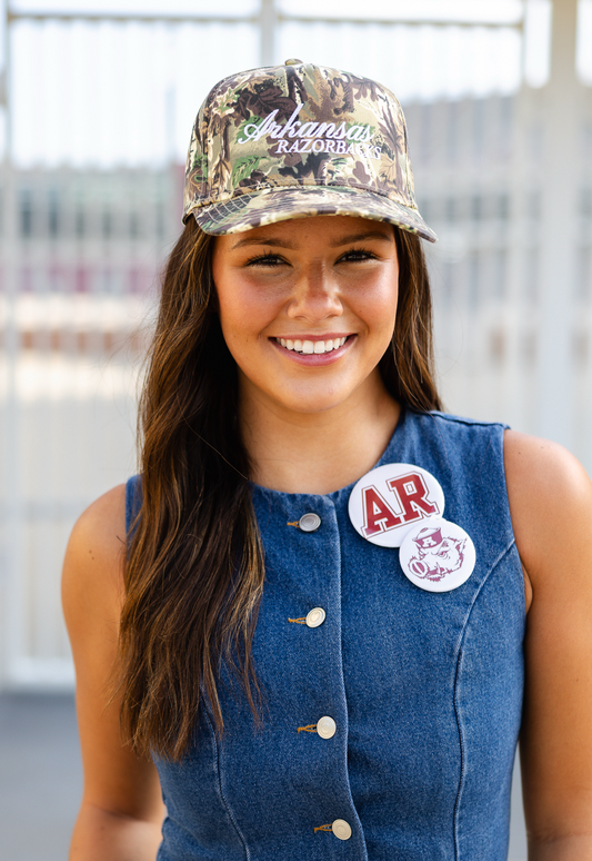 Arkansas Razorback Vintage Trucker Camo