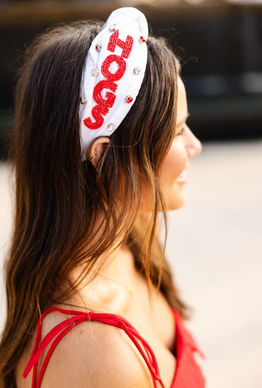 Beaded HOGS Headband