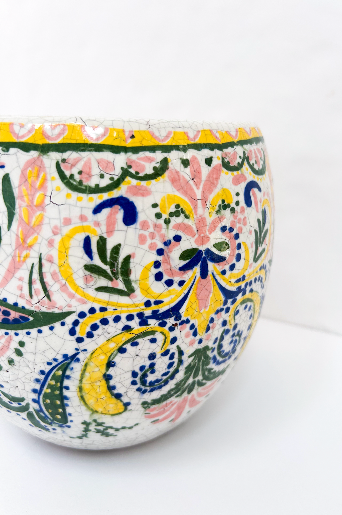 Multi Color Floral Planter Large