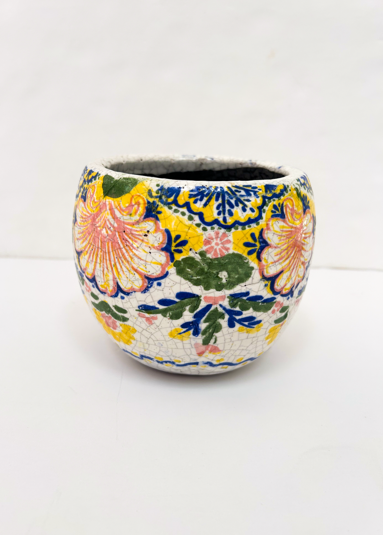 Multi Color Floral Planter Small