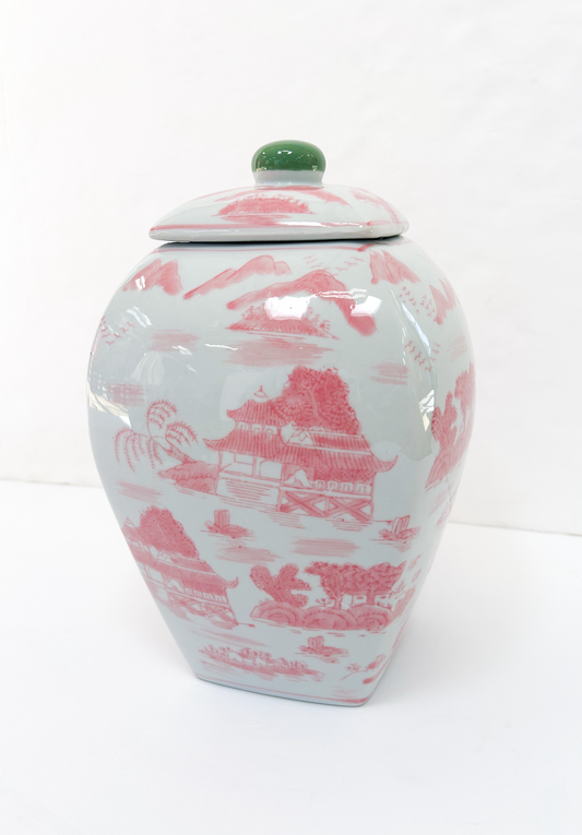 Stoneware Jar Pink