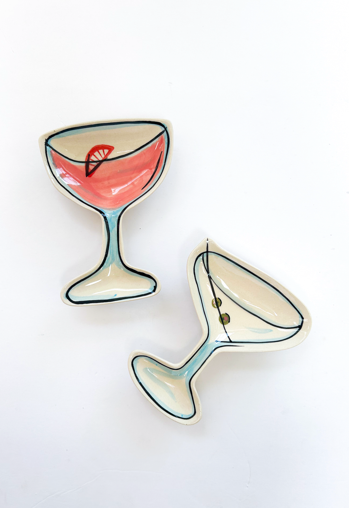 Cocktail Shape Dish Martini