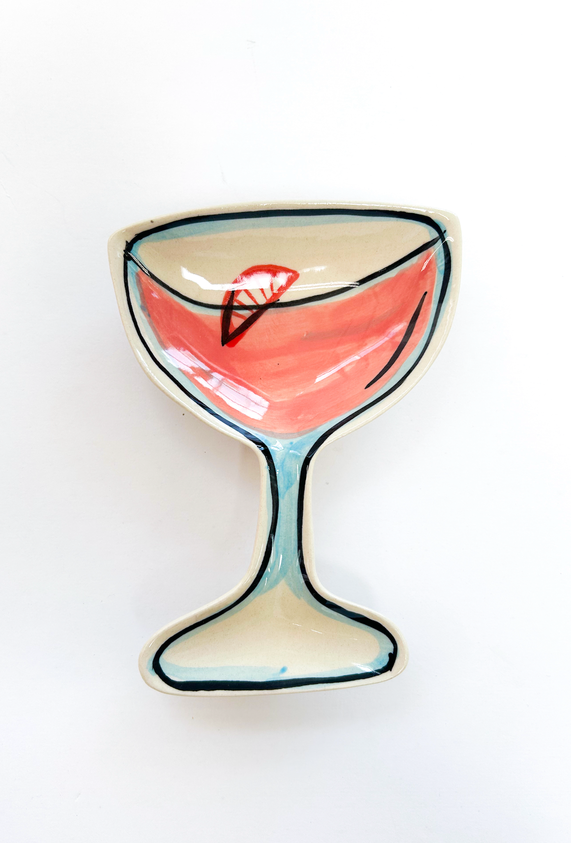 Cocktail Shape Dish Aperol Spritz