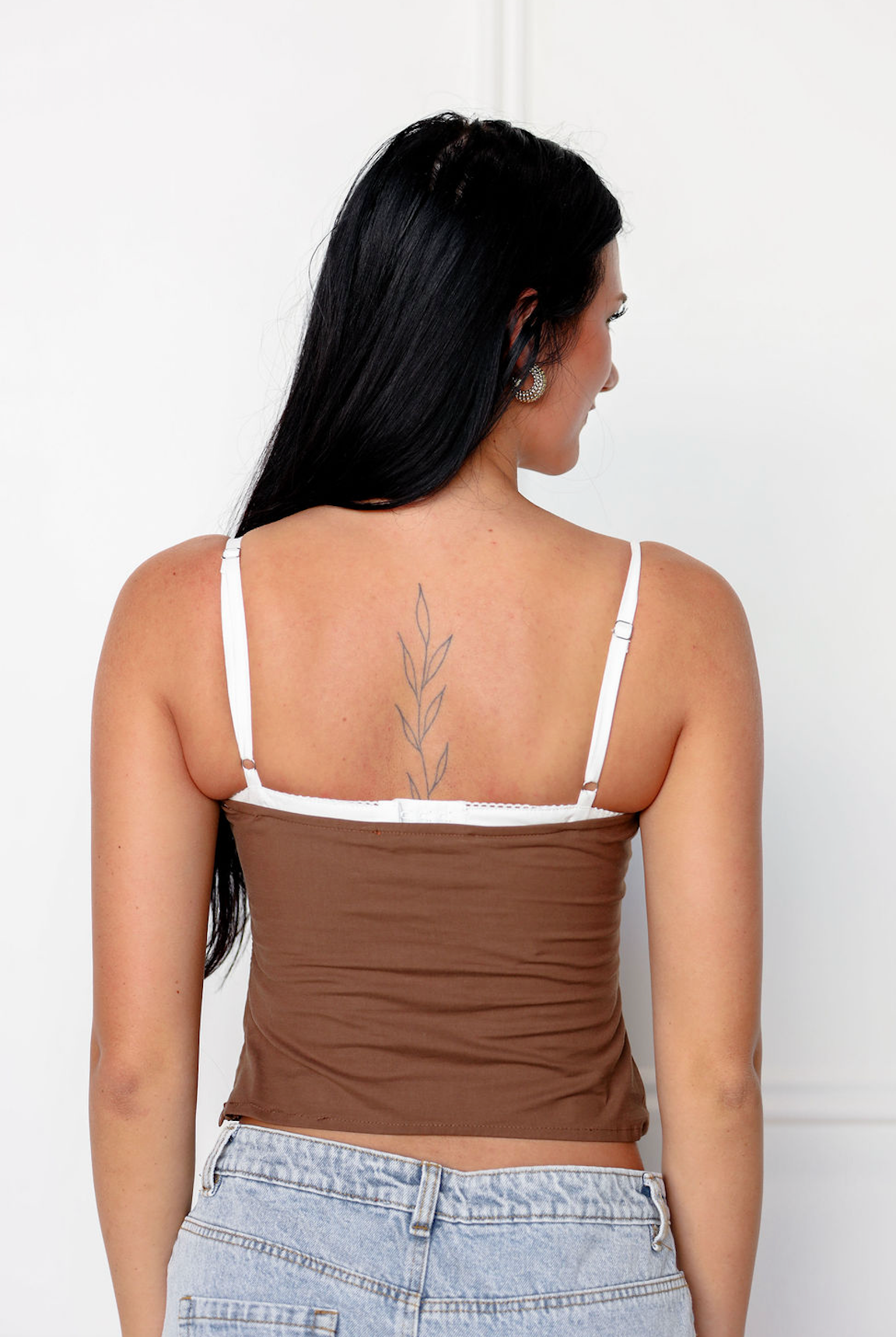 Brown Bra Cami Top