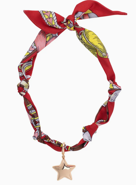Bellatrix Puffy Star Scarf Necklace
