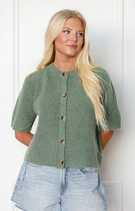 Celene Loose Fit Cardigan Sage