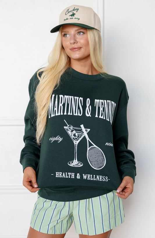 Martini's & Tennis Sweatshirt