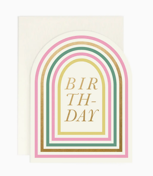 Arched Birthday Card