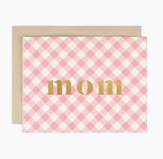 Mom Gingham Card