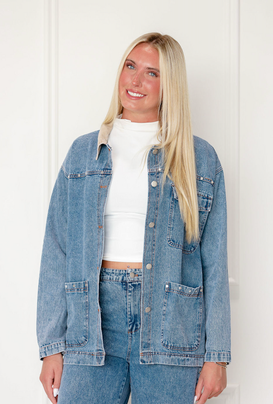 Denim Studded Jeans