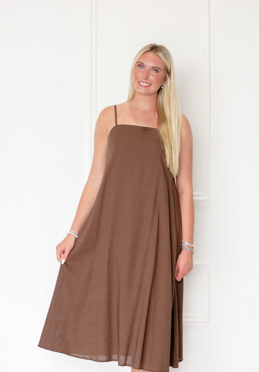 Mud Pie Linen Strappy Dress