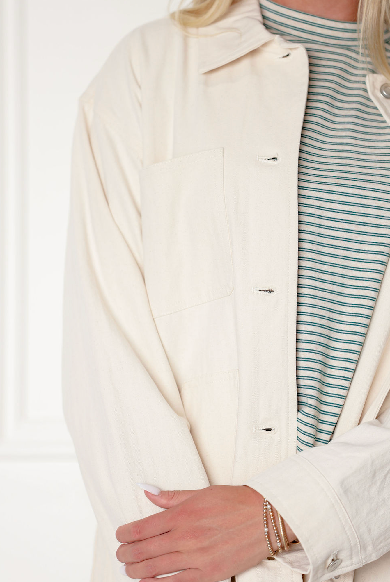 Ava Natural Oversized Jacket