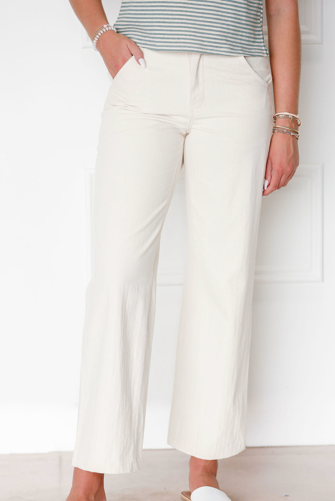 Ava Natural Trouser Pants