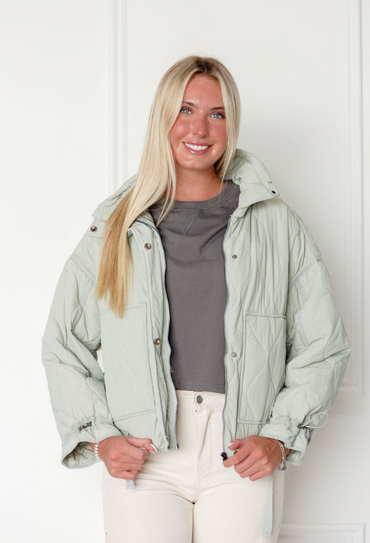 Sage Quilted Jacket