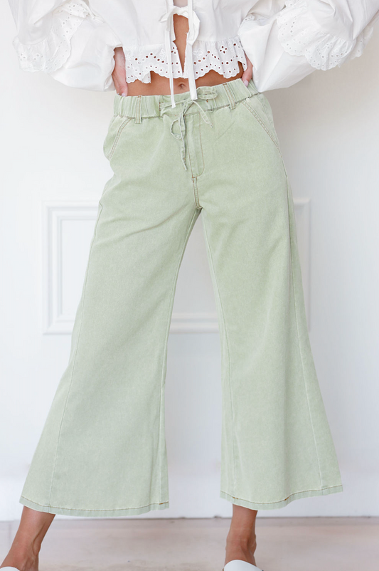 Sage Stitch Wide Leg Pants