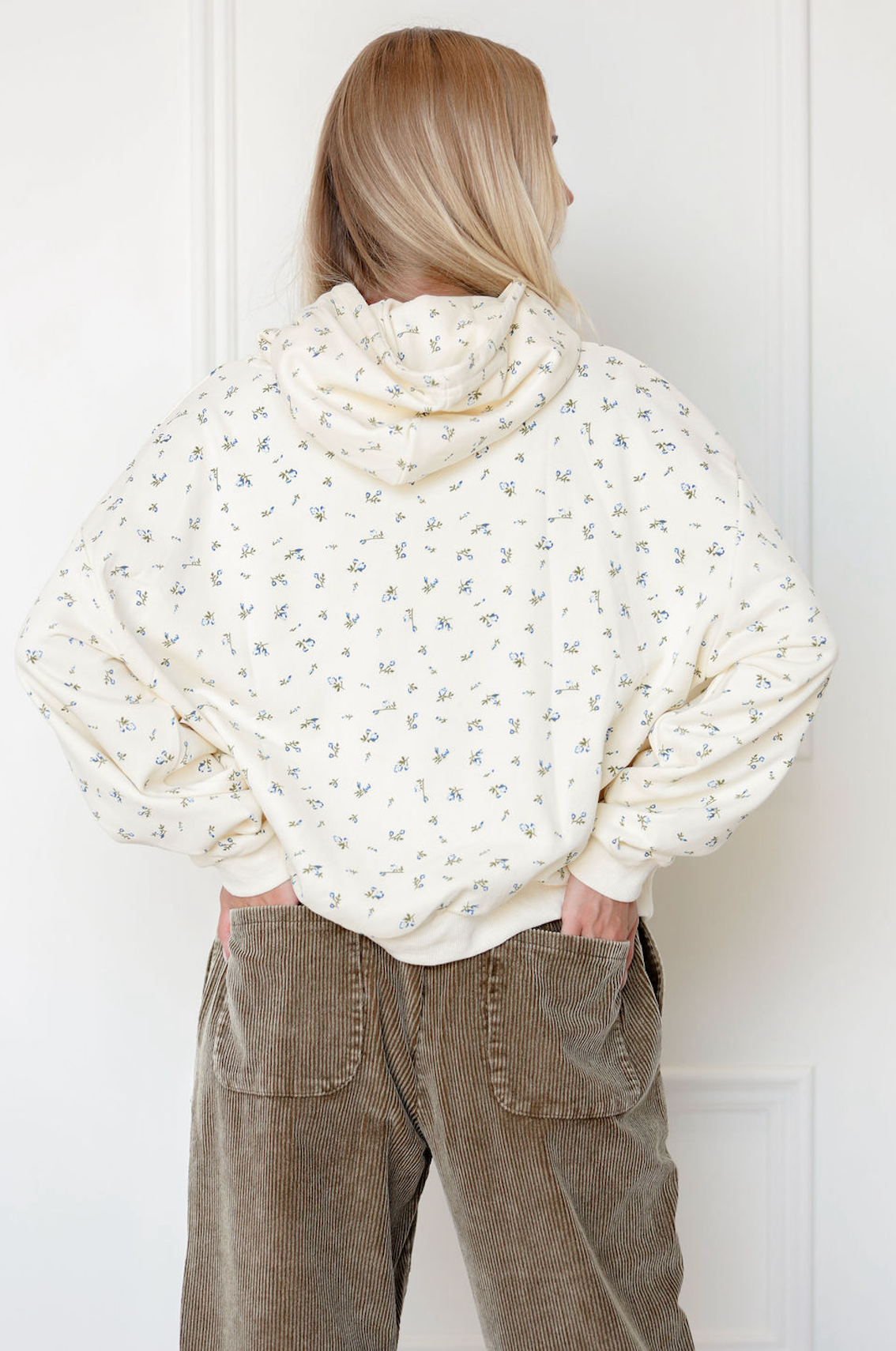 Floral French Terry Hoodie