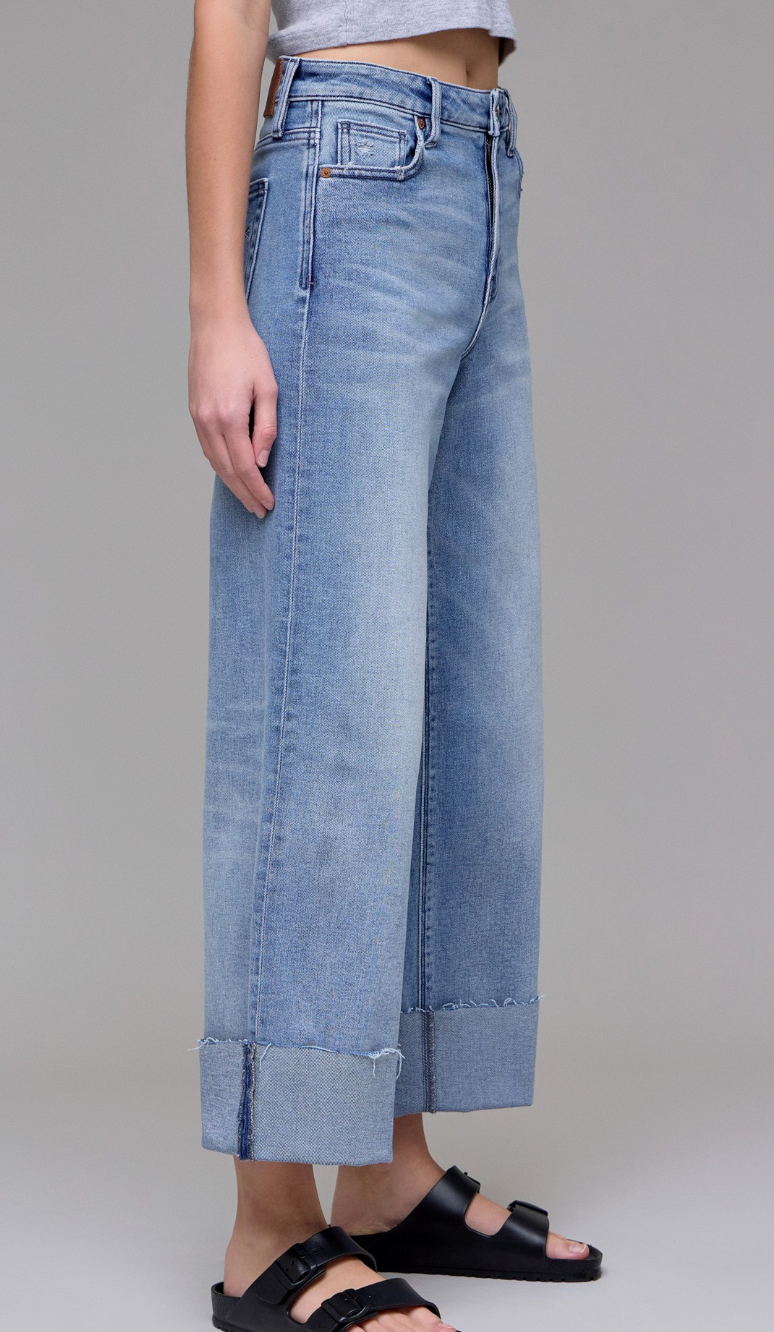 Nori Wide Leg Cuff Jeans