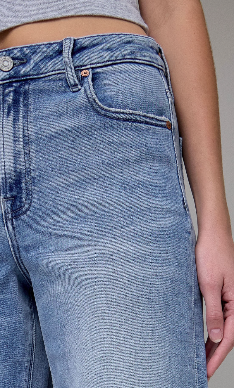 Nori Wide Leg Cuff Jeans