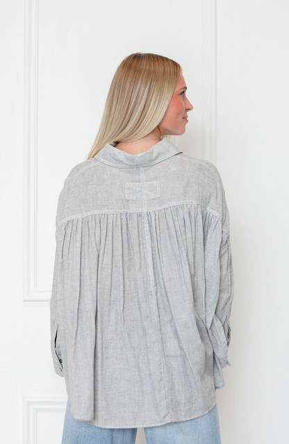 Side Ribbon Grid Shirt - Clothe Boutique