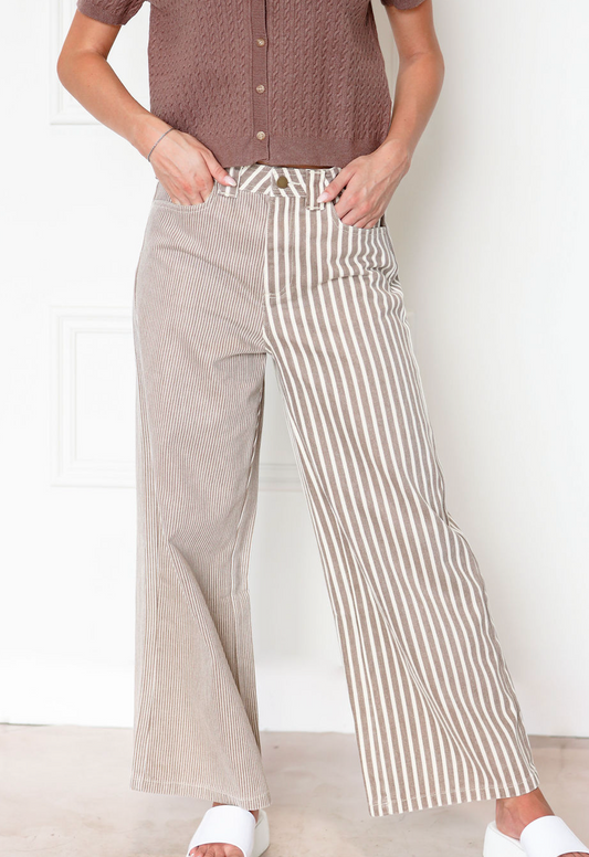 Brown Stripe Pants