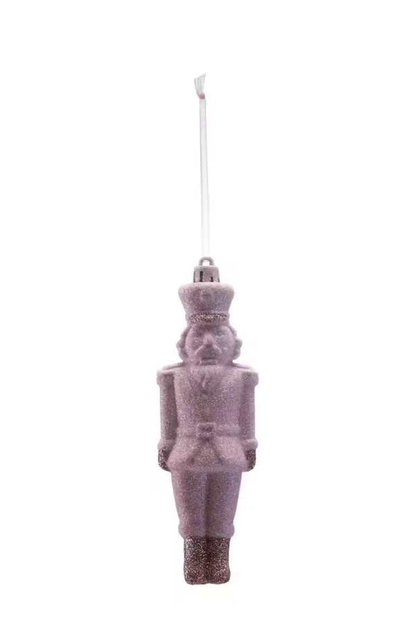 Pink Glitter Solider Ornament
