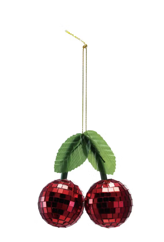 Disco Ball Cherry Ornament