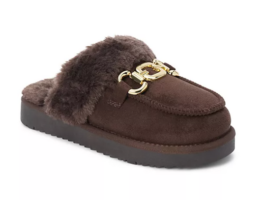 Matisse Davos Sherpa Mules Brown