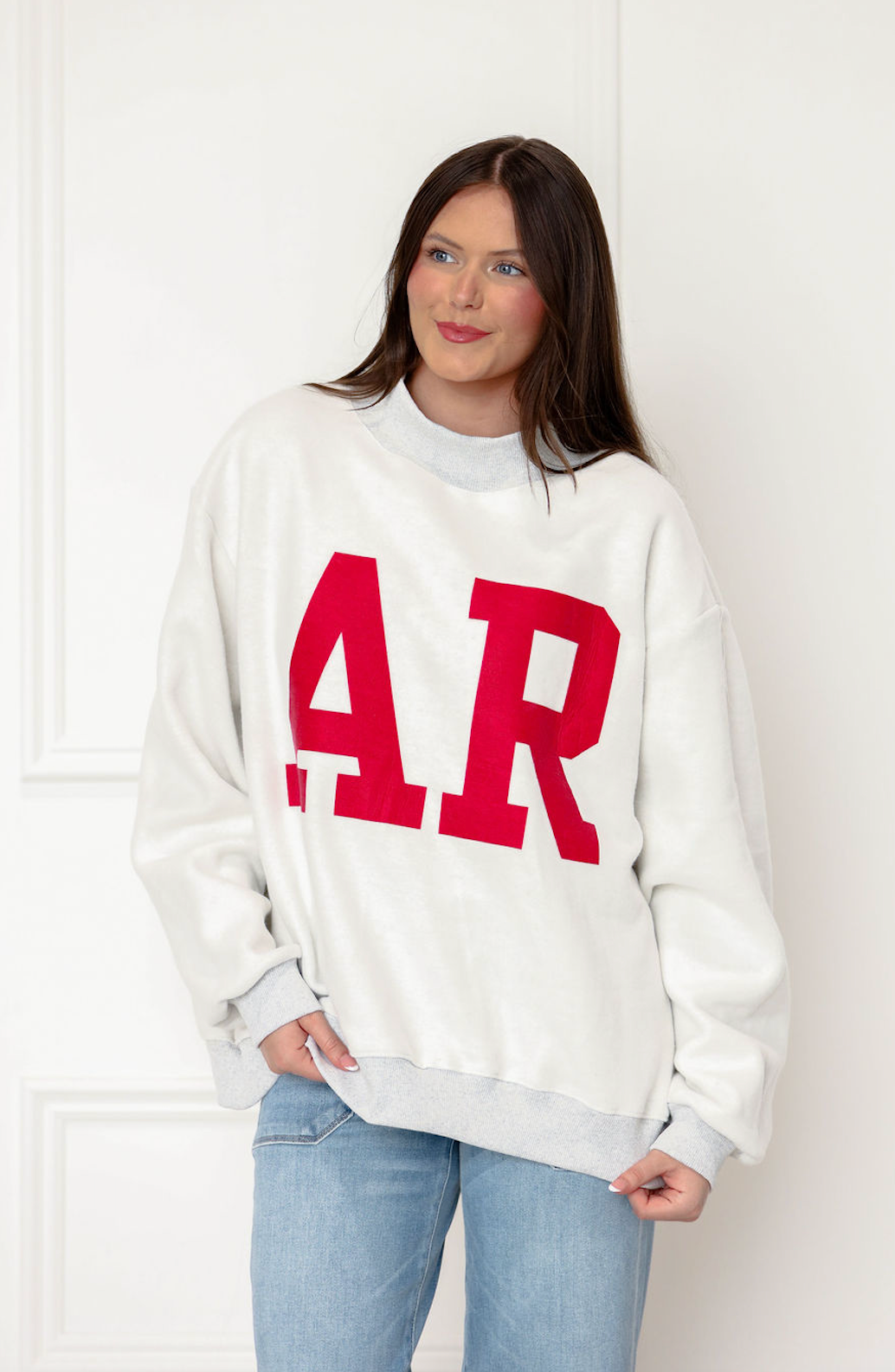 Reversible Arkansas/AR Mock Neck Sweatshirt