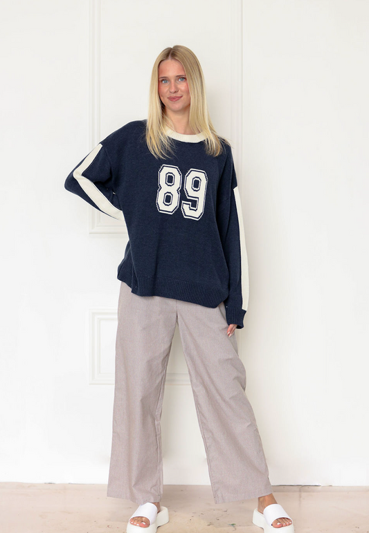 Elizabeth Stripe Pants Beige