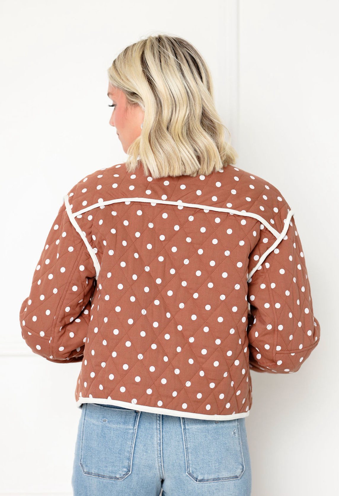 Dex Polka Dot Quilted Jacket