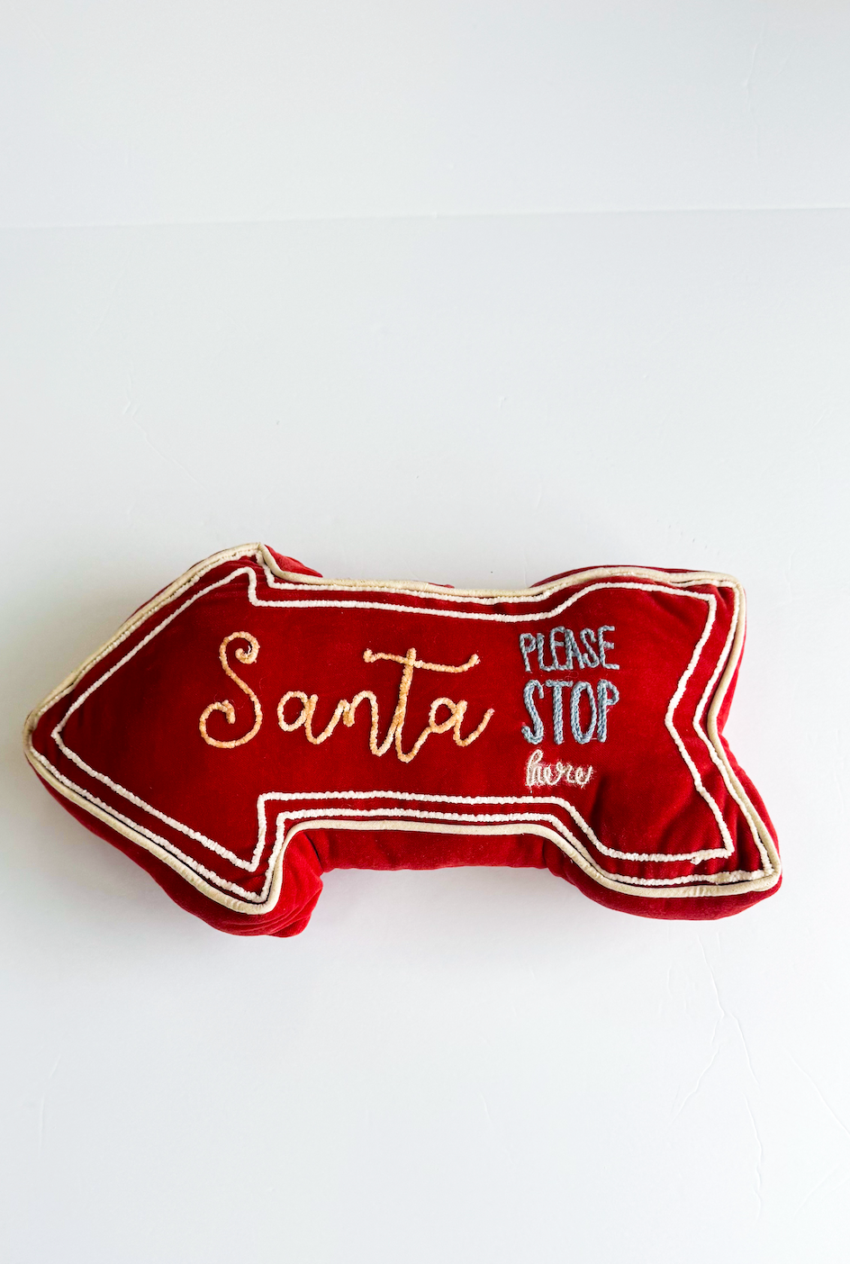 Santa Please Stop Here Pillow