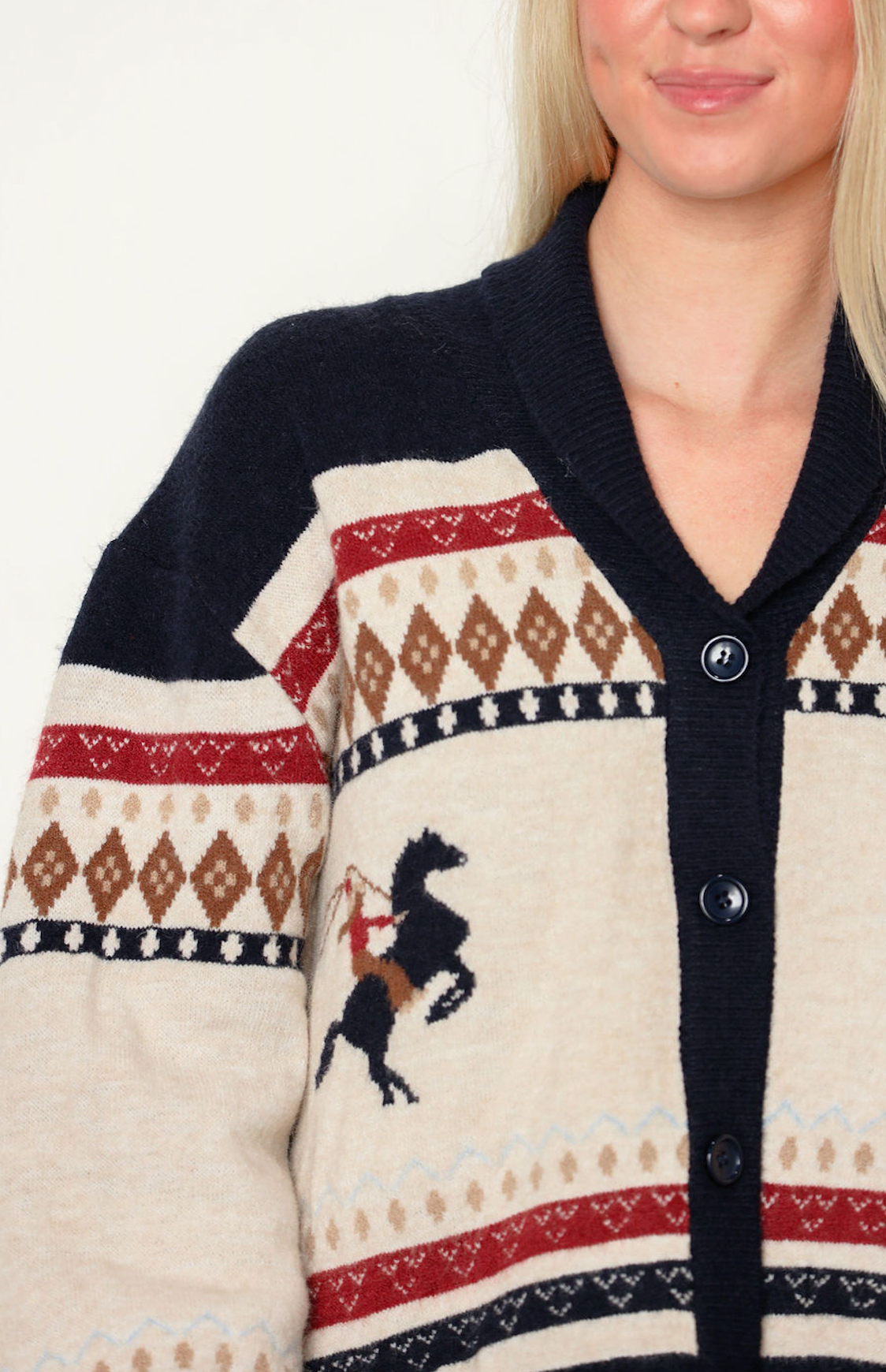 Horse Graphic Oversize Cardigan