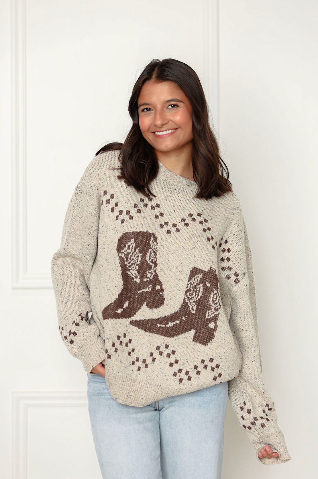 These Boots Graphic Sweater