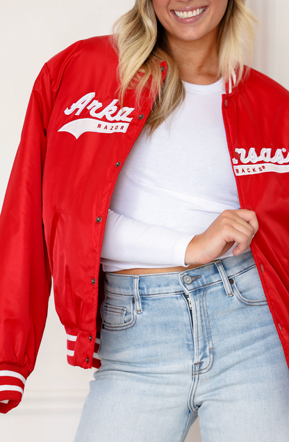 Arkansas Varsity Jacket - Clothe Boutique