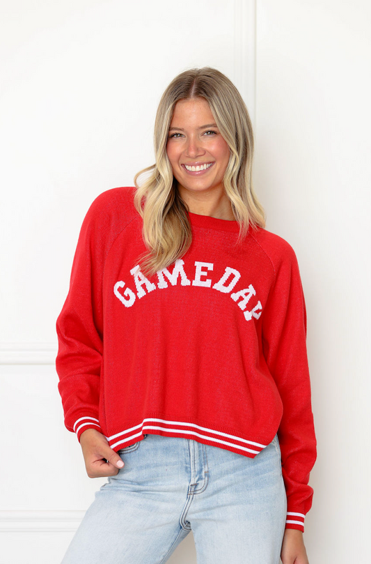 Gameday Athletic Stripe Sweater