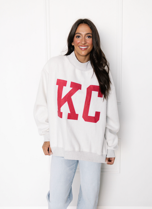 Reversible Kansas City Mock Neck Sweatshirt