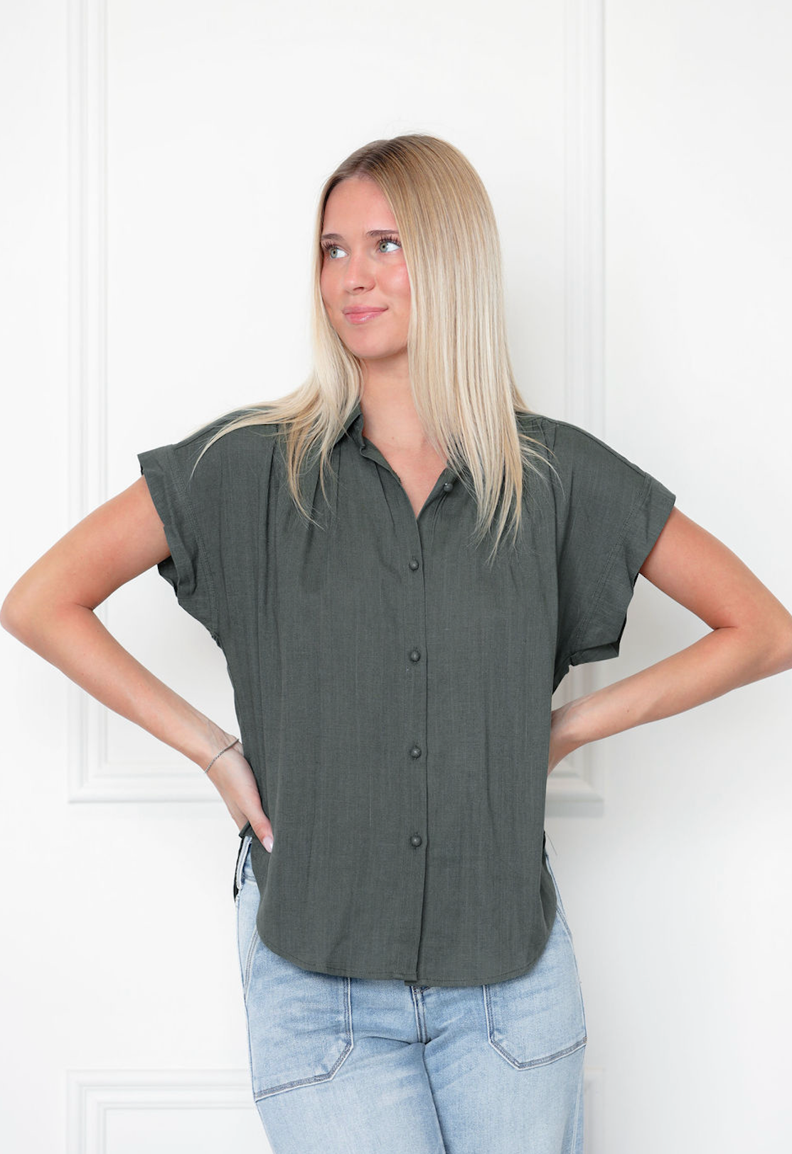 Sammy Button Down Top