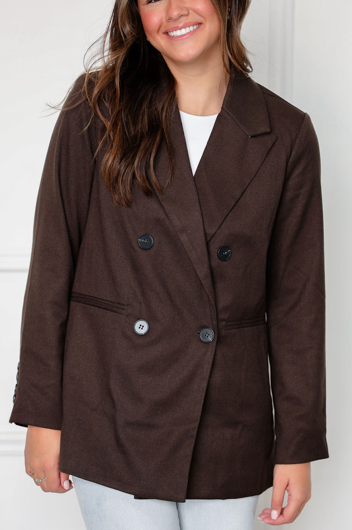 Dark Brown Blazer Jacket