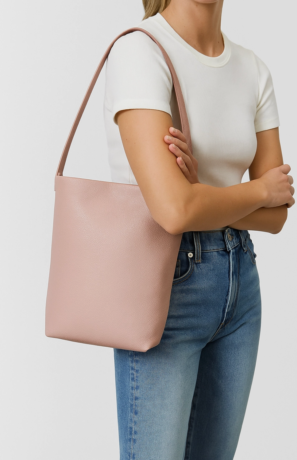 Harper Classic Tote Dusty Pink