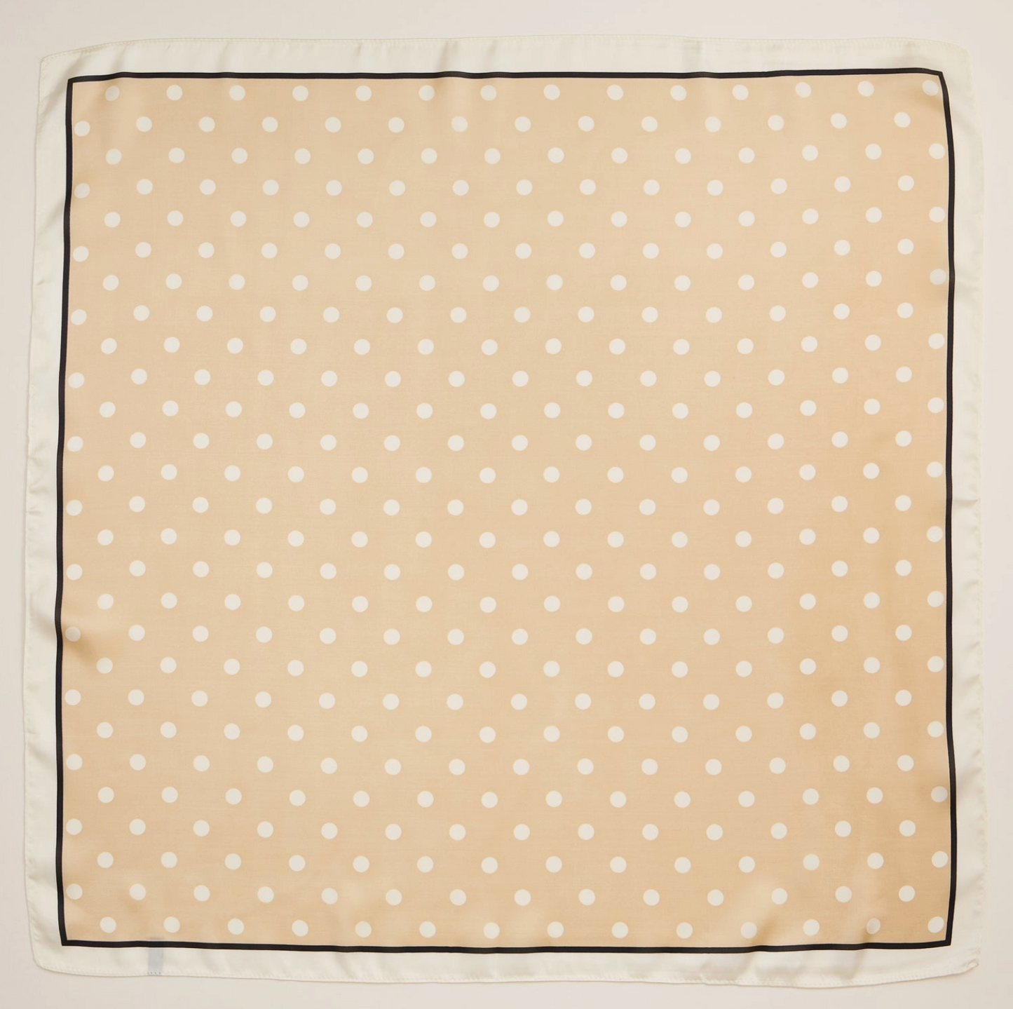 Beige Polka Dot Scarf