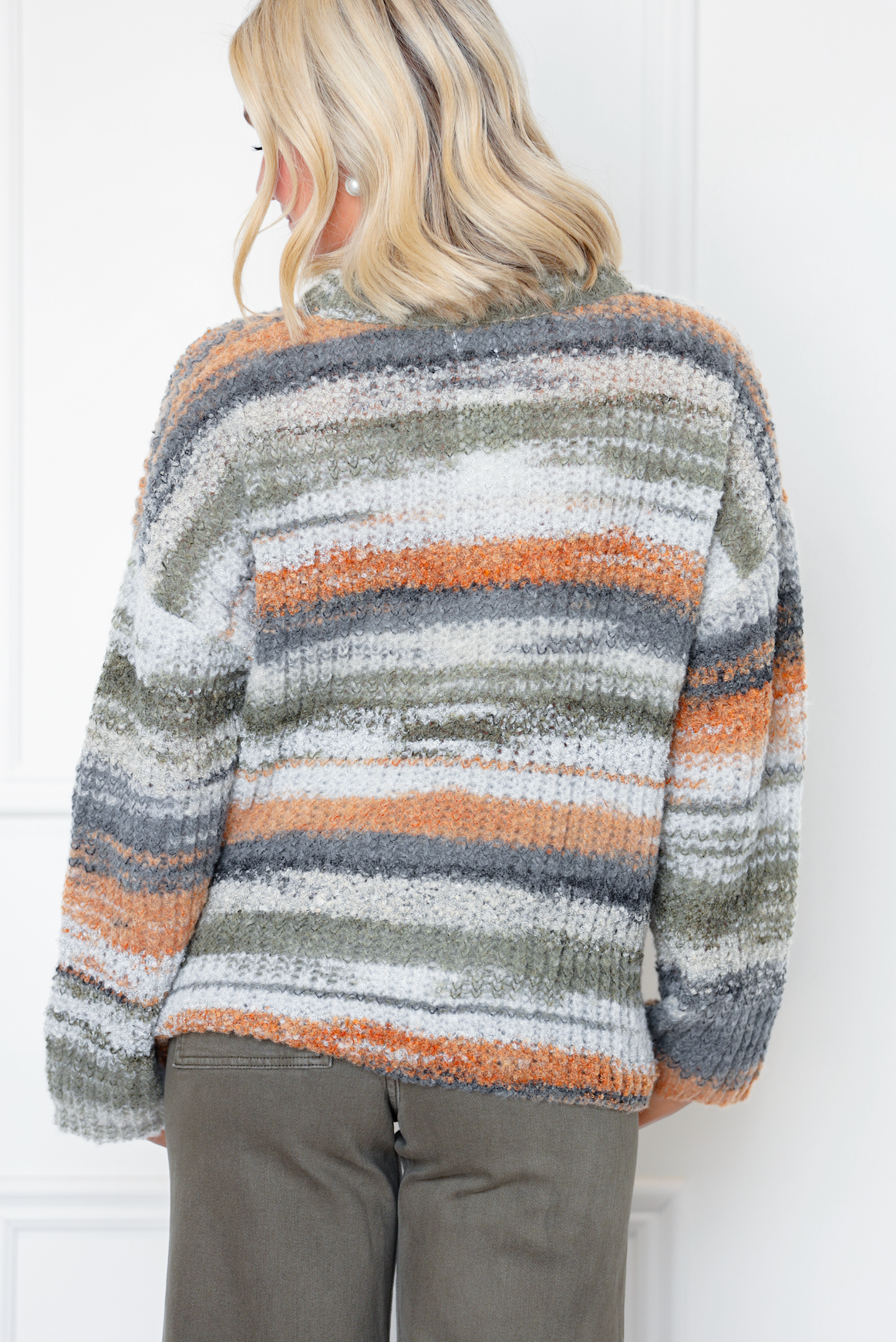 Olive Combo Oversized Sweater