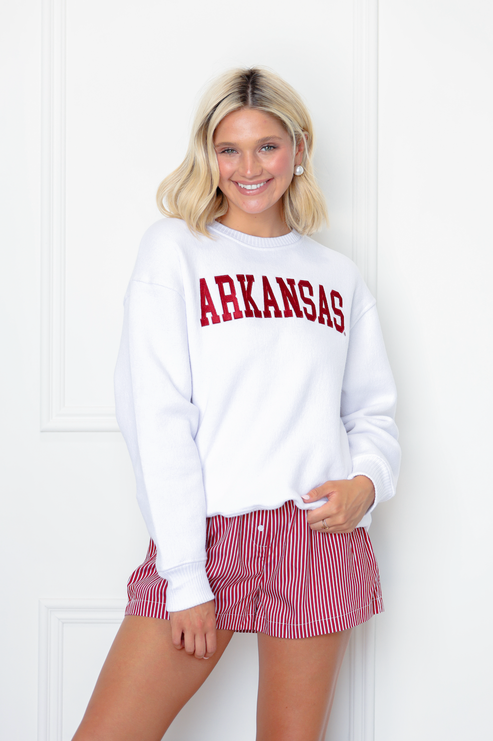 Arkansas Bold Embroidered Sweater