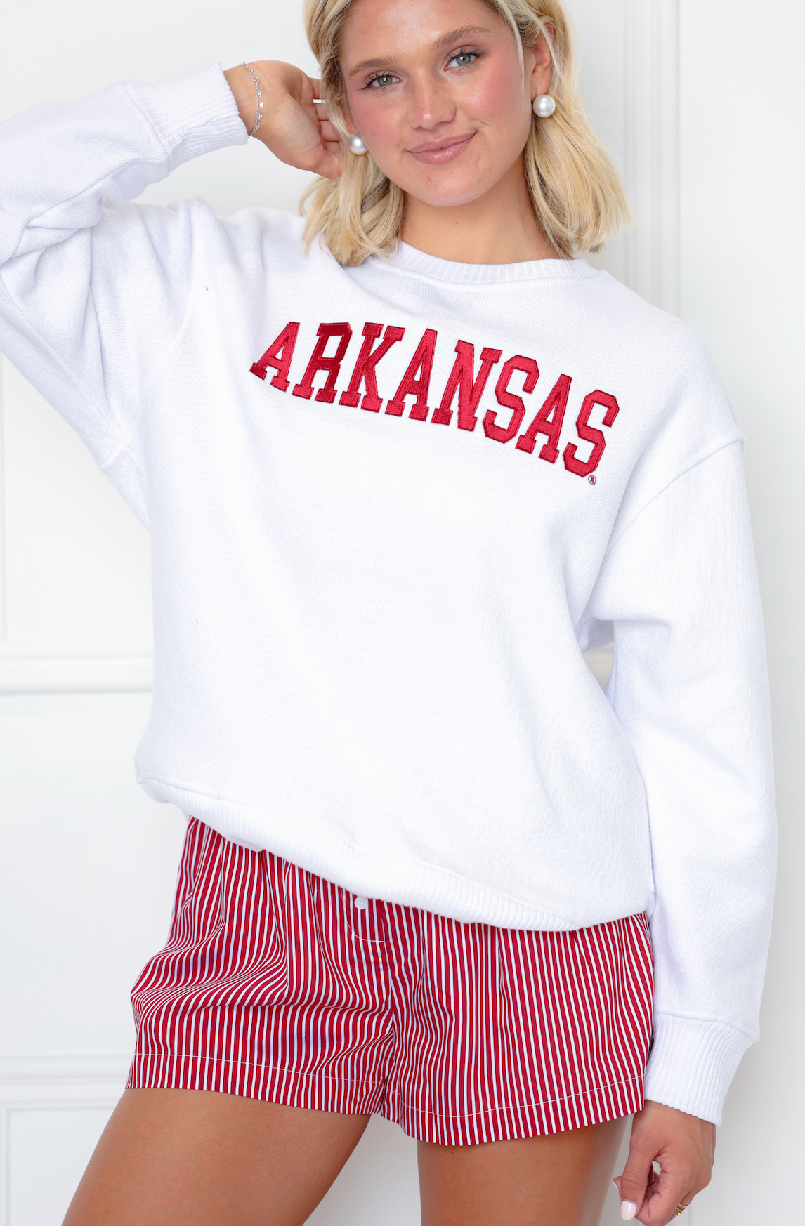 Arkansas Bold Embroidered Sweater