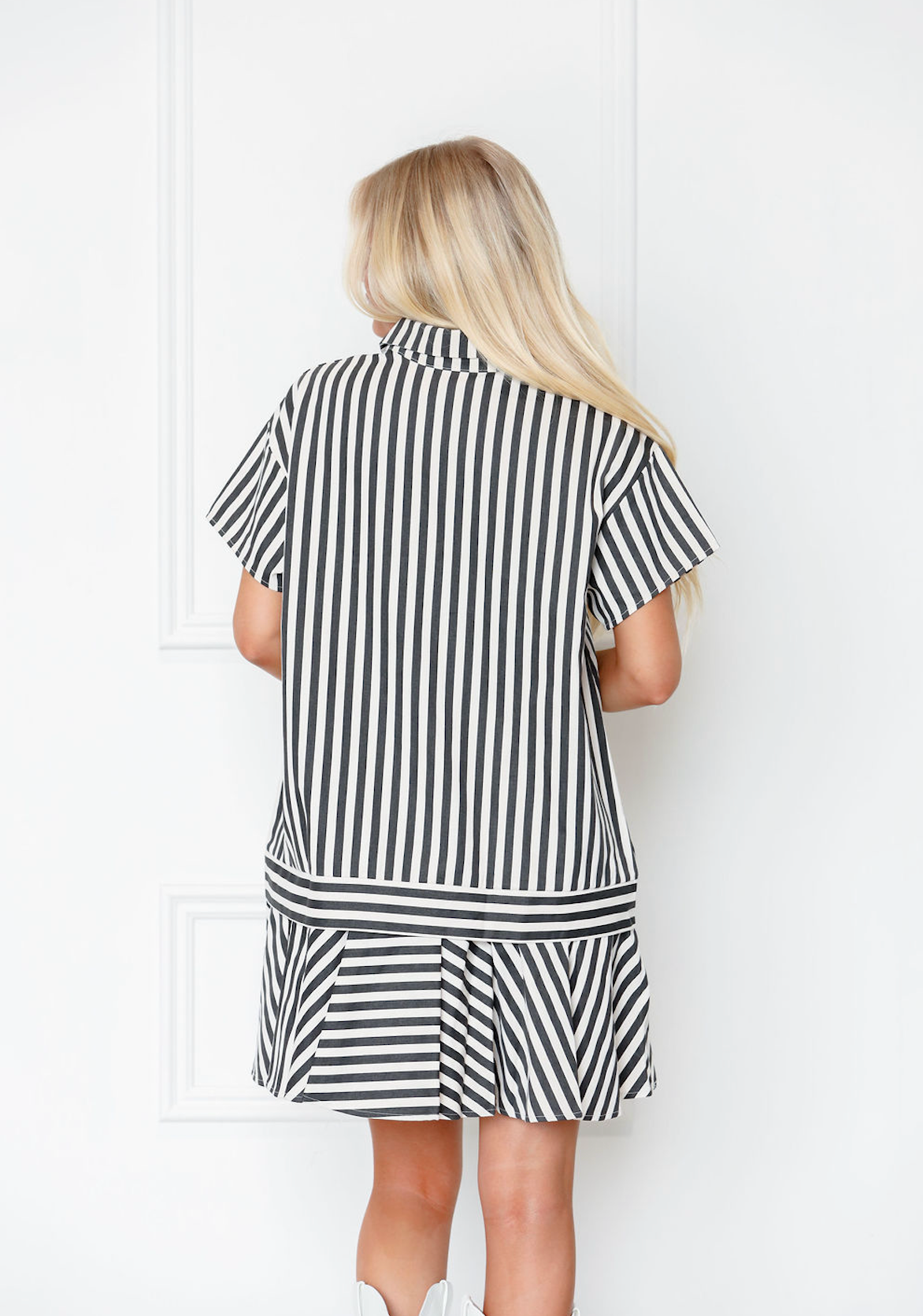 Bekkah Striped Shirt Dress
