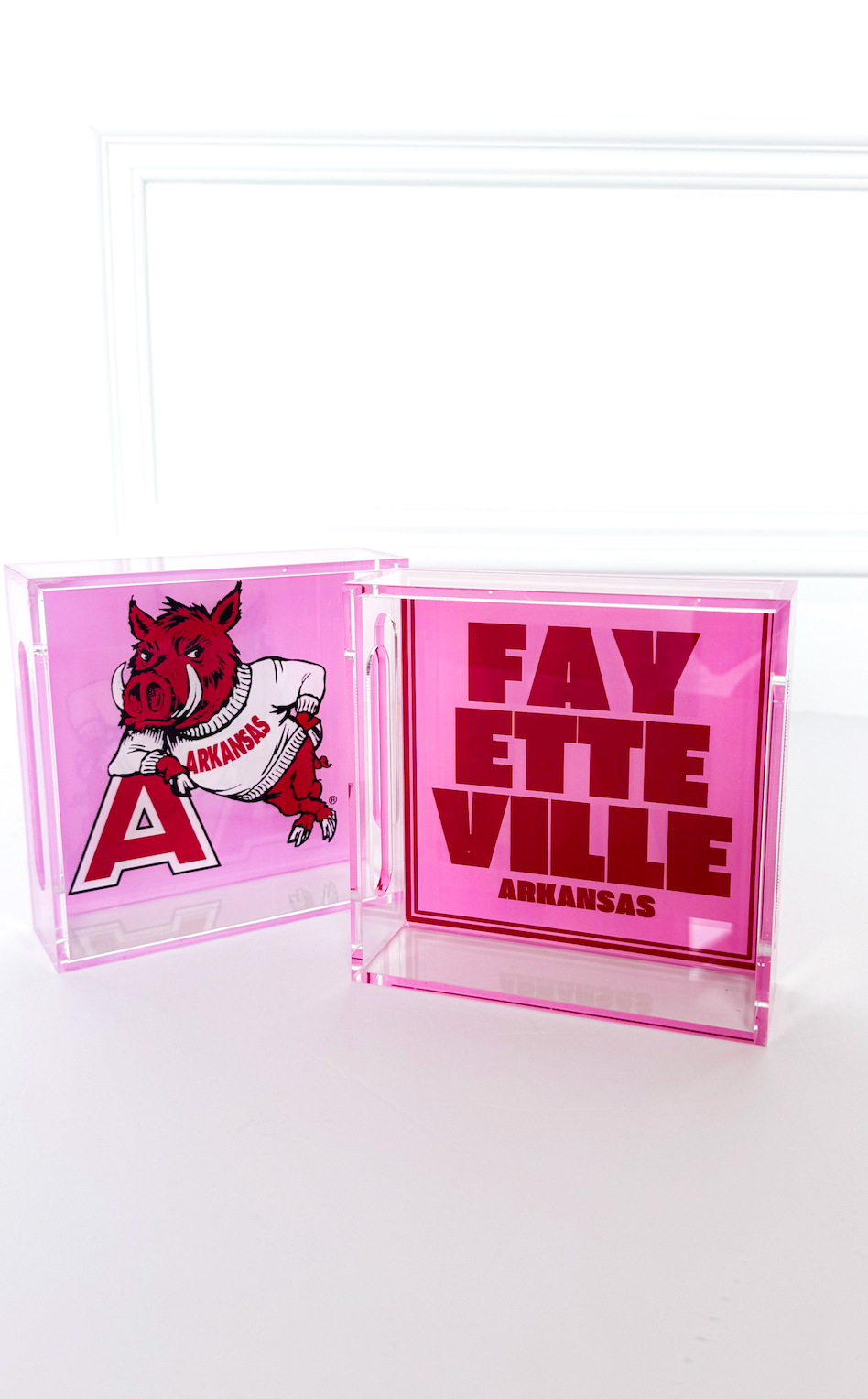 Fayetteville Block Letter Small Acrylic Tray