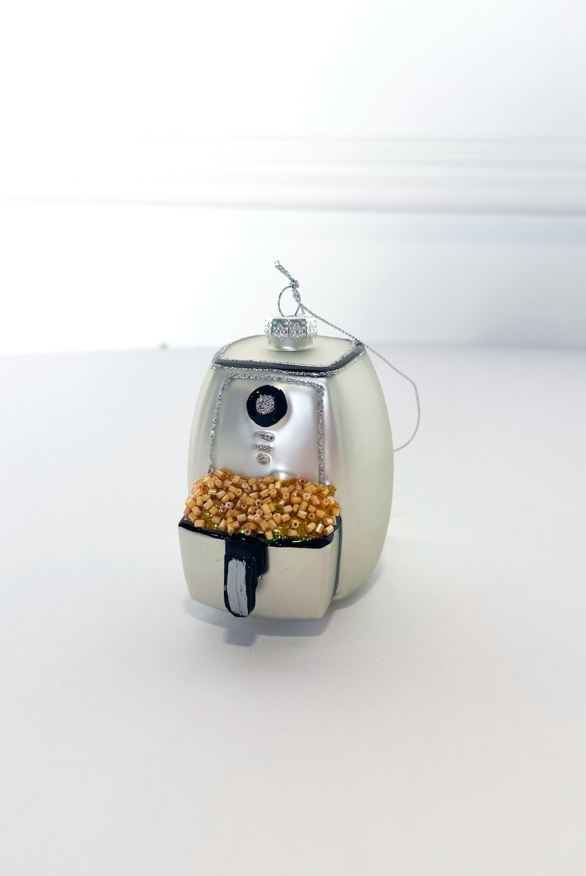 Glass Air Fryer Ornament