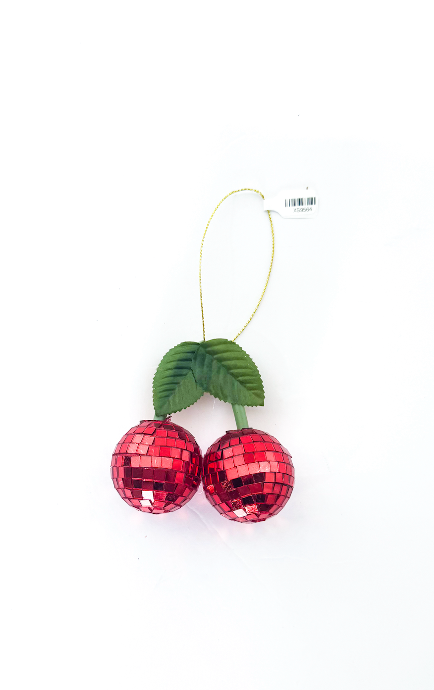 Disco Ball Cherry Ornament